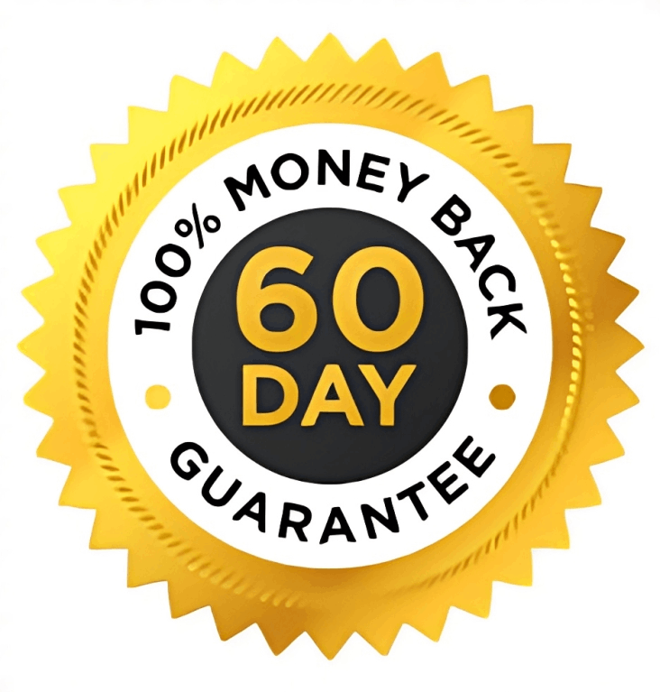 Nuzzle Pillow 60 Days 100% money back guarantee 